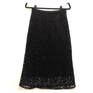A.L.C. Lace Black Skirt